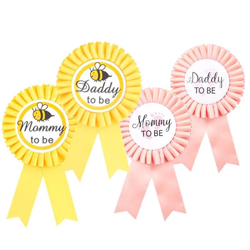 

Daddy To Be Mommy To Be Badge Baby Shower Decorations Etiquette Shoulder Strap Baby Shower Party Decoration For Home