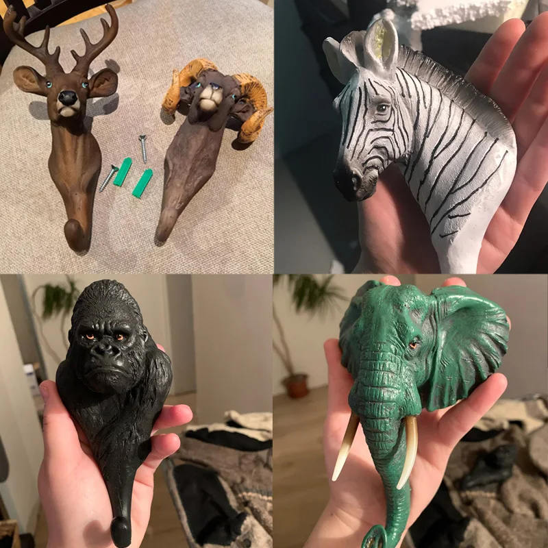 Европейский ретро кафе бар настенный крючок для хранения смолы трехмерные