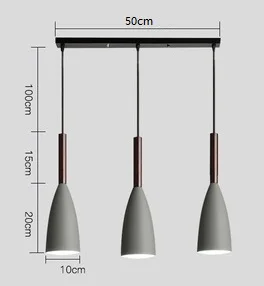 3 Heads Grey LukLoy современный подвесной светильник s светодиодный кухонный светильник светодиодный светильник прикроватная подвесная потолочная лампа лампы для спальни гостиной светильник ing - Цвет корпуса: 3 Heads Grey