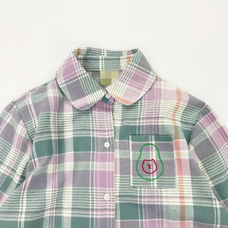 Оригинальный дизайн новая Женская Весенняя блузка с карманами декоративная