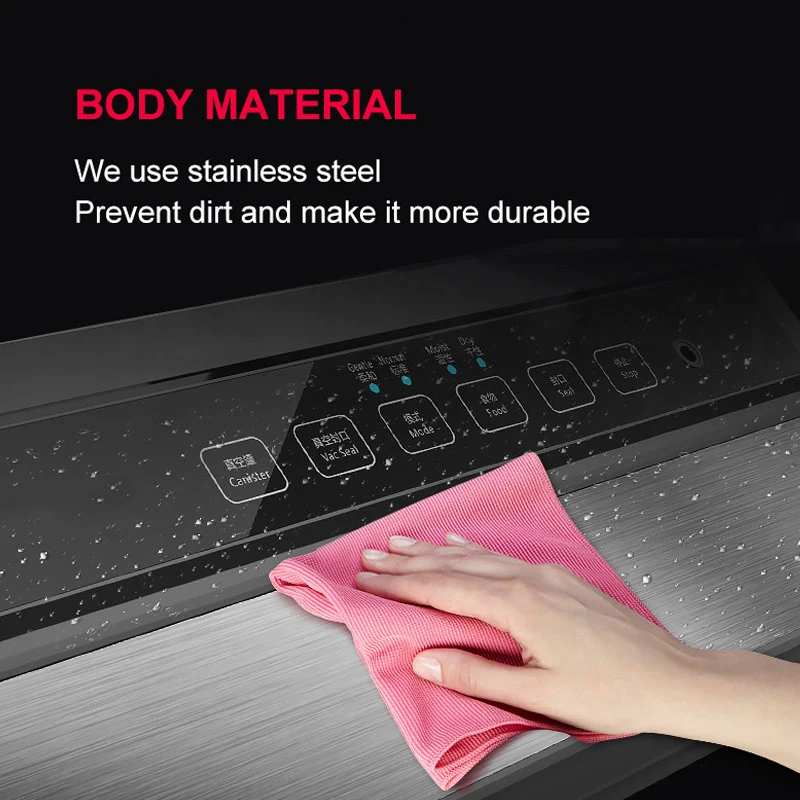 

220V Vacuum Sealing Machine Home Best Vacuum Sealer Fresh Packaging Machine Food Saver Vacuum Packer Include 5Pcs Bags Free