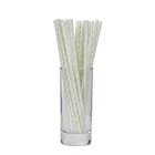 25 шт.лот белая бумага небесно-голубого цвета соломинки для напитков питьевые трубочки для свадьбы принадлежности вечерние украшение Baby shower