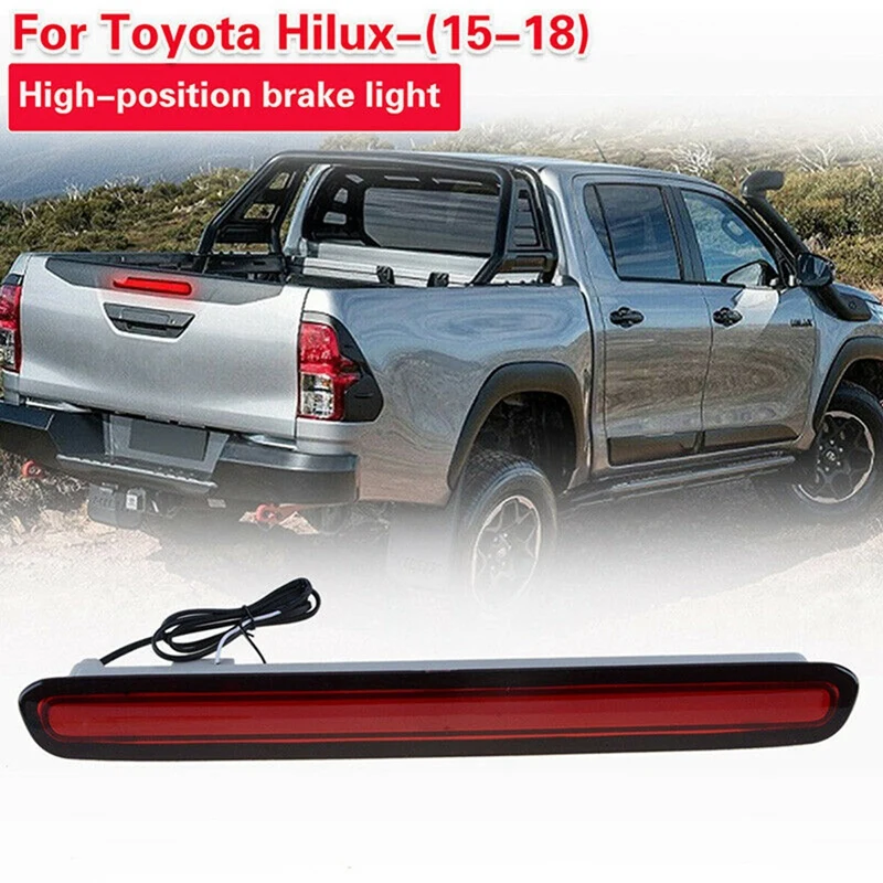 

Car Red Third Brake Stop Light Stop Lamp, Rear 3Rd Brake Light Tail Lamp for Toyota Hilux/Revo 2015-2018 32915006872