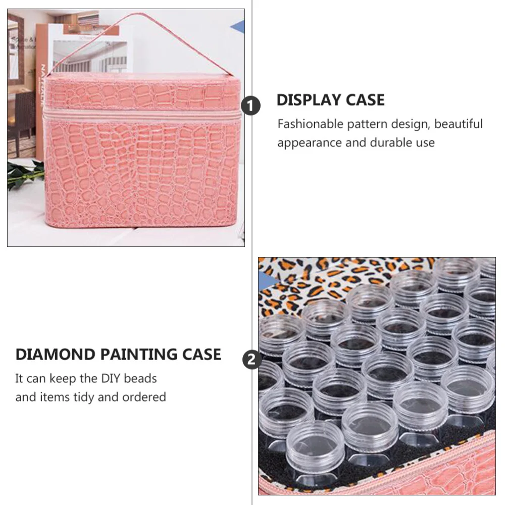 

1 Pc Diamond Painting Storage Containers 80 Slots Diamond Painting Bag )