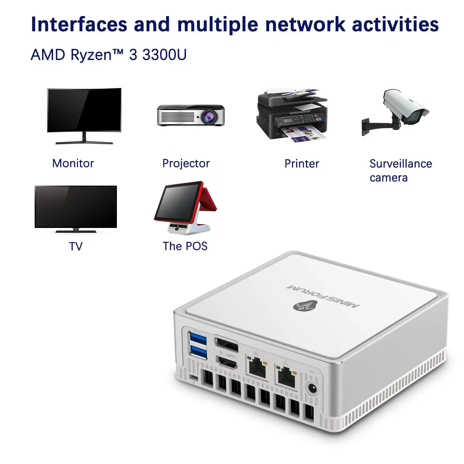 Bestellen MINISFORUM DeskMINI UM300 AMD Ryzen 3 3300U MINI PC Windows 10 3,5 GHz WIFI6 Büro MINI PC Gaming Computer TV BOX Beelink