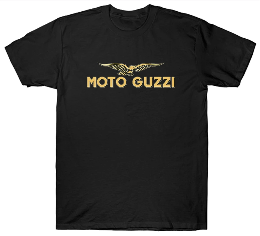 Moto Guzzi Футболка Топ кафе гонщик велосипед мотоцикл Винтаж Ретро кожа Италия