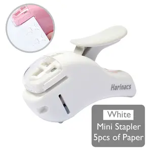 Japan Kokuyo Harinacs New Mini Staple-Less Stapler Safe Labor-Saving Student and Office Creative Stationery For 5 Sheets