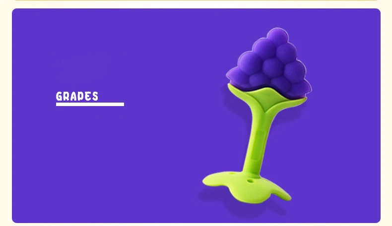 Фруктов безопасный Прорезыватель для малышей игрушки милые погремушка детской