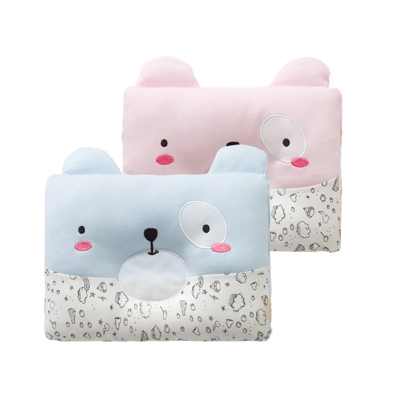 

Детская подушка, хлопковая мультяшная подушка для младенцев, мягкая удобная подушка для новорожденных, милая мультяшная подушка в форме го...