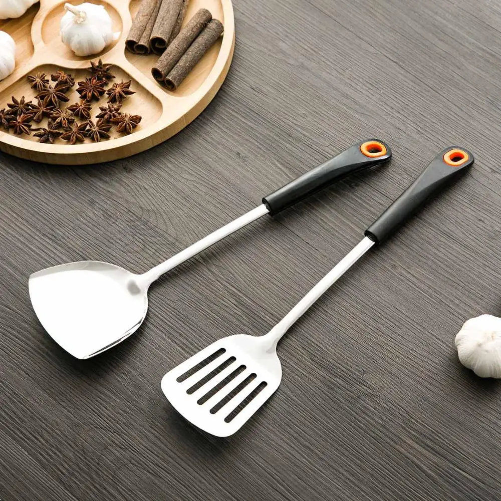 Ложка для супа с длинной ручкой из нержавеющей стали Тернер настенный шпатель