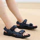 Мужские сандалии на плоской подошве, Повседневная летняя обувь, размеры 36-46