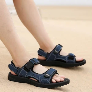 Мужские сандалии на плоской подошве, Повседневная летняя обувь, размеры 36-46