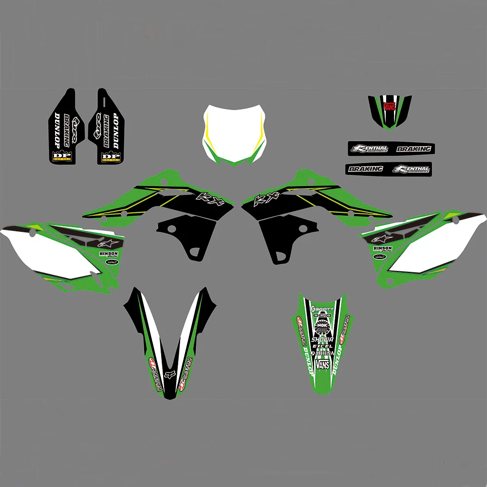 

0805 3M Motorcycle Decal Sticker Graphics Kits for KAWASAKI 2013 2014 2015 2016 KXF250 KX250F KXF 250