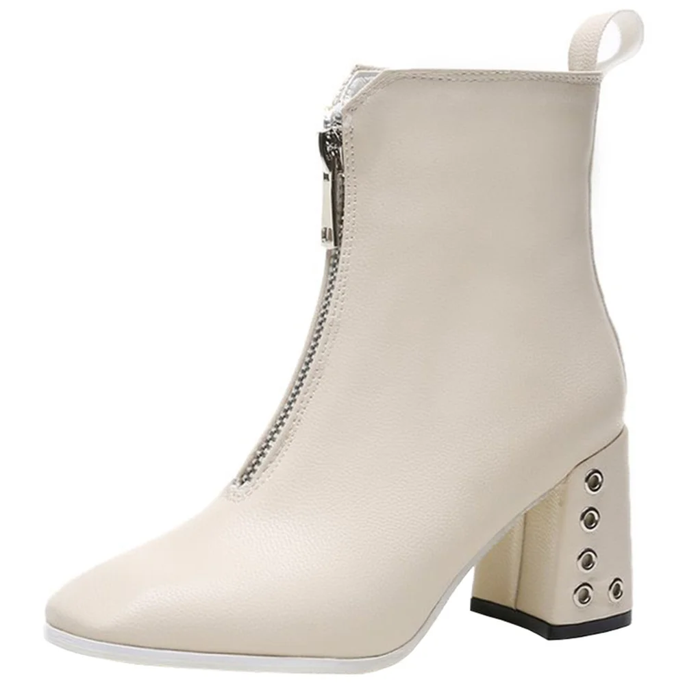 Женские ботинки белые на осень и зиму новинка 2019 британская ветрозащитная обувь