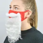 Рождественские украшения 3D маски Санта-Клауса бороды для взрослых унисекс смешные многоразовые бороды с Санта-Клаусом защитный чехол для лица для рождественской Косплей вечеринки