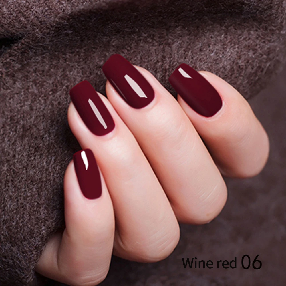 гель лак УФ для ногтей красный Клей фототерапия клей Полировка Vernis Ongle 10 мл|Лак