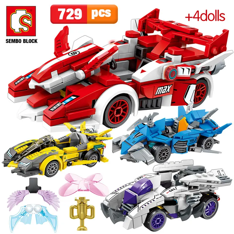 SEMBO 729 шт. СОЗДАТЕЛЬ серии город набор для сборки автомобилей строительные блоки