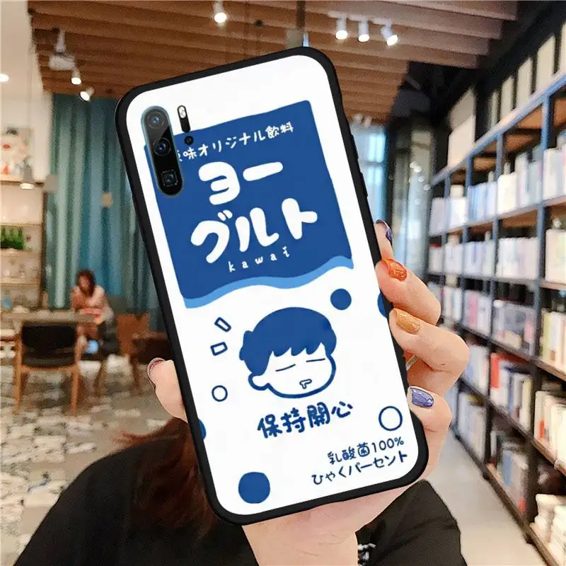 

Japanese Korean Couple Phone Case For Huawei honor Mate P 9 10 20 30 40 Pro 10i 7 8 a x Lite nova 5t Soft silicone funda