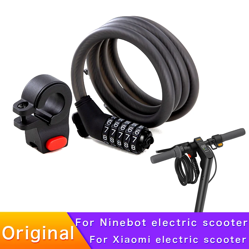 Оригинальный замок с паролем для электроскутера Ninebot Kicksooter MAX G30 ES2 E22 E25 Xiaomi