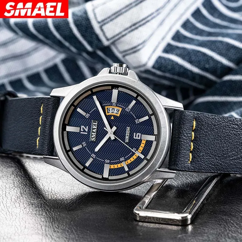 

New Watch Outdoor Sports Quartz Watch Waterproof Calendar Leather Multifunctional Men's Watch watches