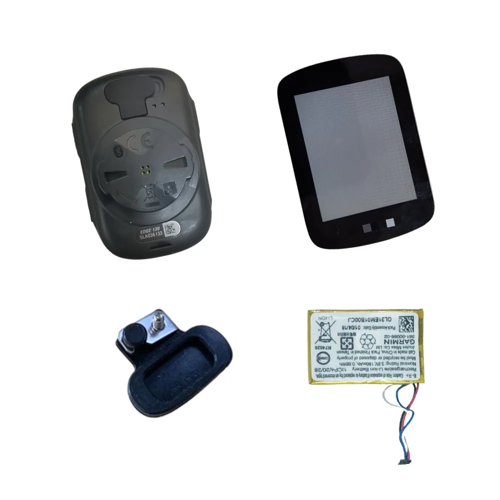 

kit for garmin edge 130 gps computer replacement lcd screen /back cover /battery /rubber