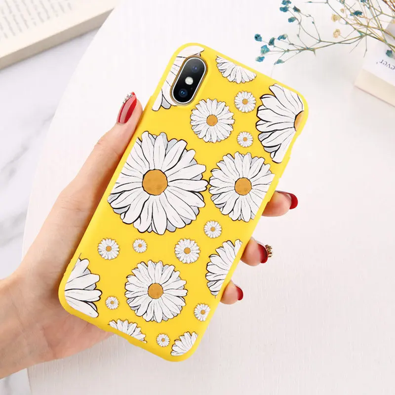 6678 Чехол для телефона Moskado Flowers для iPhone 11 Pro X XR XS Max 7 8 6 6s Plus 5 5S SE Хризантема Цветочный Мягкий ТПУ силиконовый чехол - Цвет: 6678