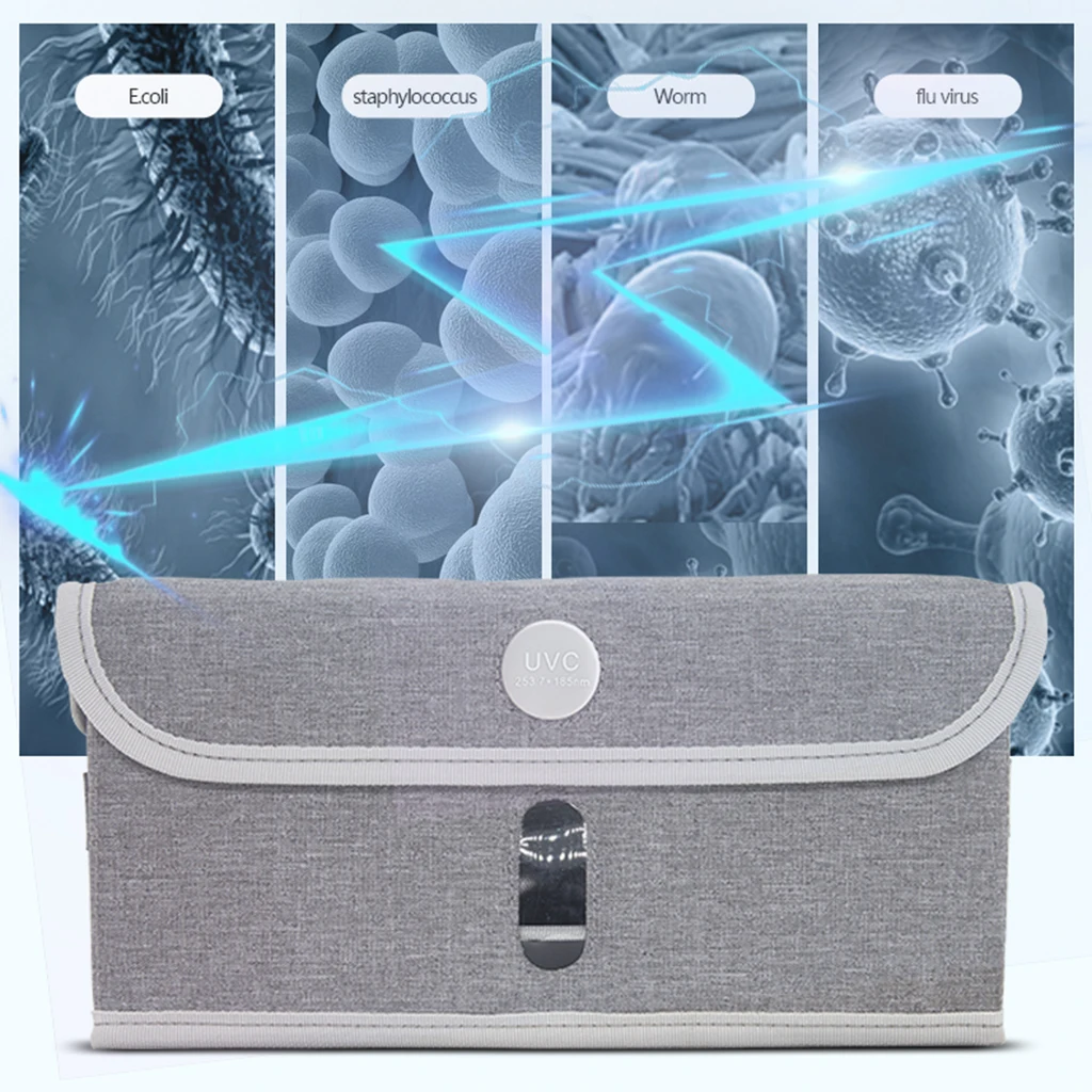

Foldable UV Sterilizing Bag UVC Light Disinfection Bag Case USB Sterilizer Box