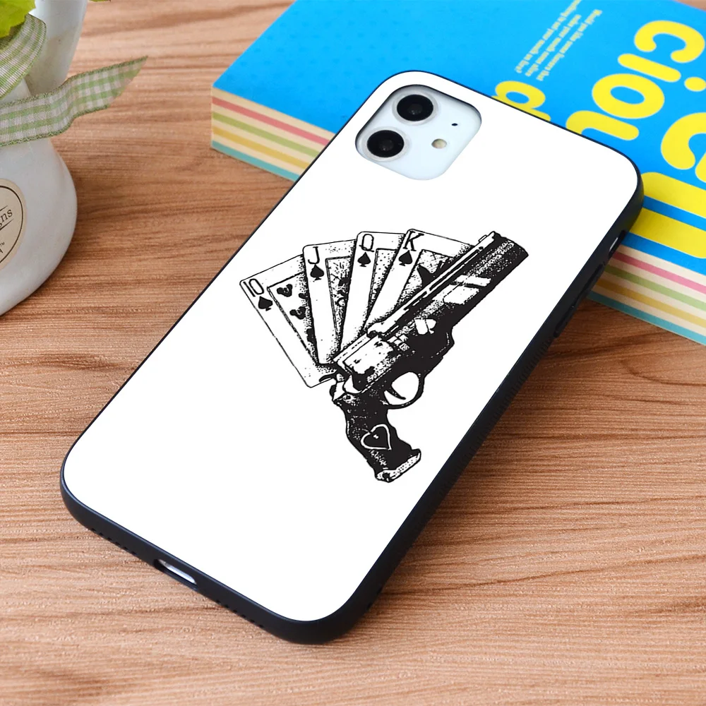 

For iPhone Ace of Spades Soft TPU border Apple iPhone Case