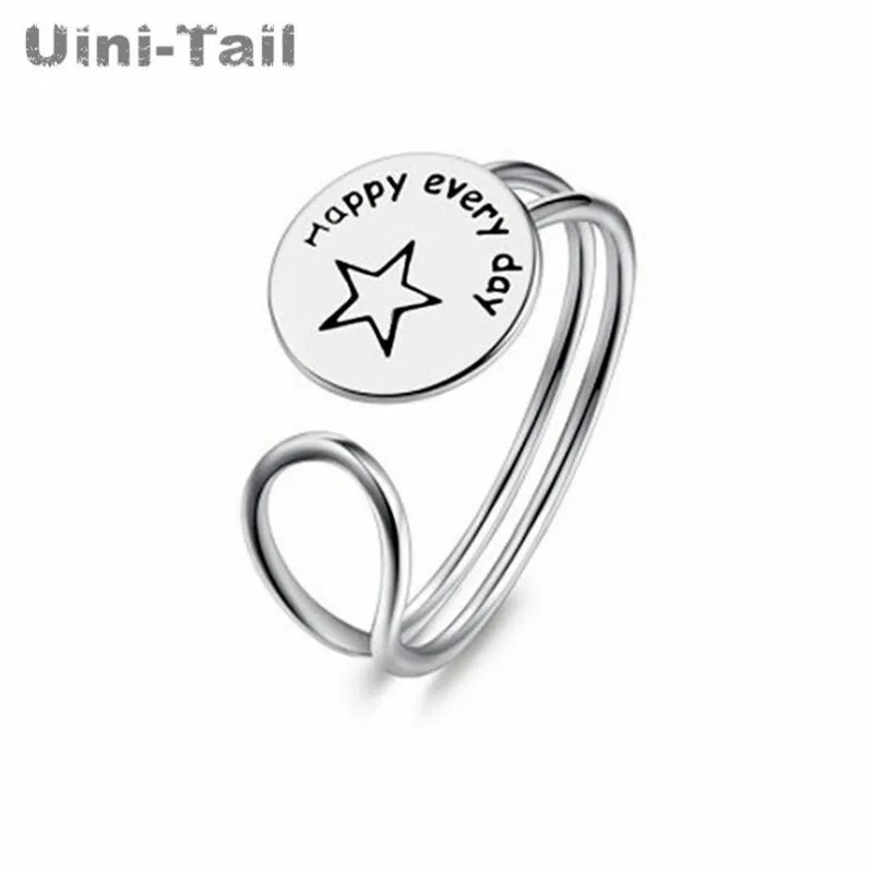 Uini-Tail горячая распродажа Новое 925 пробы Серебряное персонализированное кольцо с