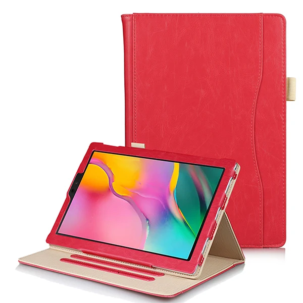 SM T515 FMQC RD Чехол-подставка для samsung Galaxy Tab A 10,1 SM-T510 T510 T515 pu кожаный чехол для samsung Tab A 10,1 SM-T515 чехол+ подарок - Цвет: SM T515 FMQC RD
