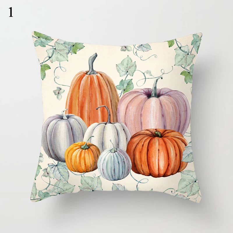 

Halloween Pillow Case Linen Sofa Pumpkin Ghosts Cushion Cover Home Decoration Pillowcases Housse De Coussin Throw Pillow Cover