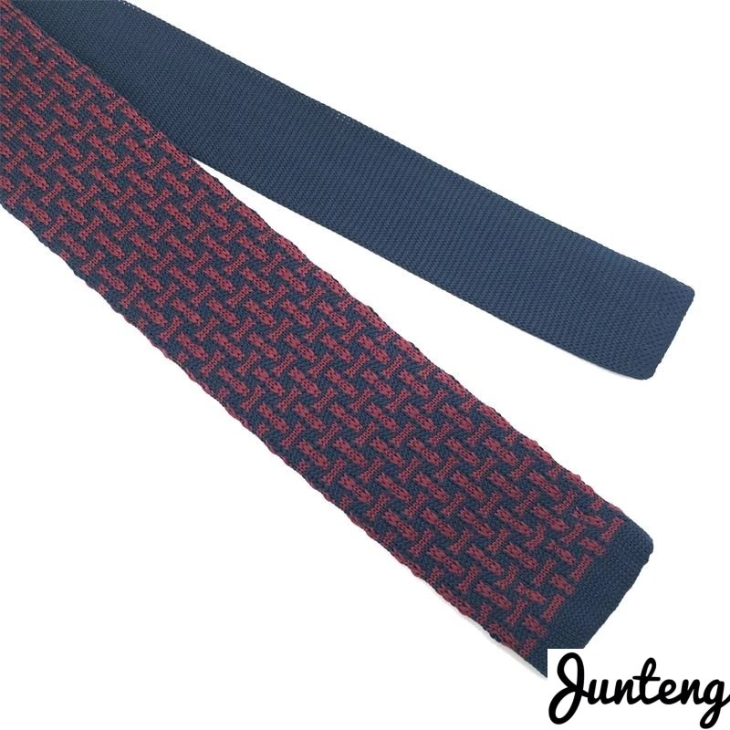 Бесплатная доставка Модный мужской вязаный галстук Классический Полосатый