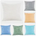 Новинка, плюшевая наволочка Meijuner, мягкая меховая пушистая наволочка, кукурузные полоски, квадратная Талия, наволочка для диванной подушки, подарки, Прямая поставка MJ0015