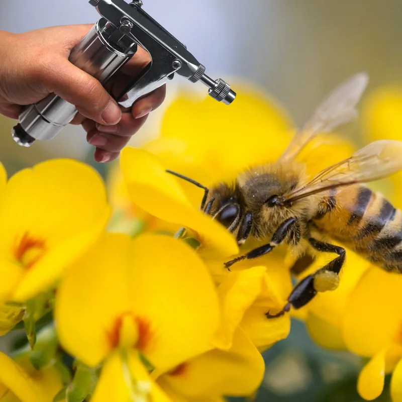 

1PCS Beekeeping New Continuous Sprayers Pollination Pollenator Adjustable Vegetable Greenhouse Bees Tools Stainless Steel Spray