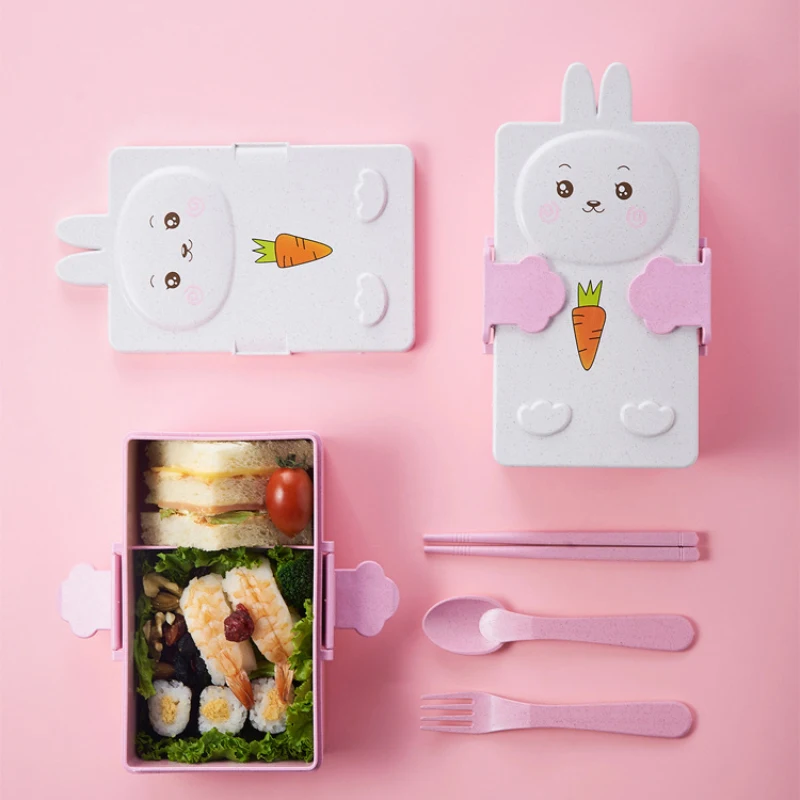 Kids Lunch Box Container Microwave School kids Boxes Bento lunch Leak-Proof Kid Fruit Snack | Дом и сад