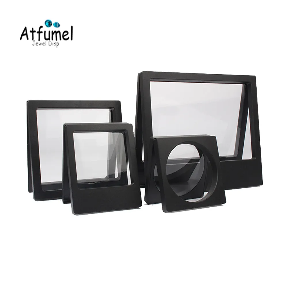 

3D плавающие серьги, коробка для упаковки ювелирных изделий, монета домашних животных, стенд, кольцо, часы, бриллиантовый чехол, дисплей драг...