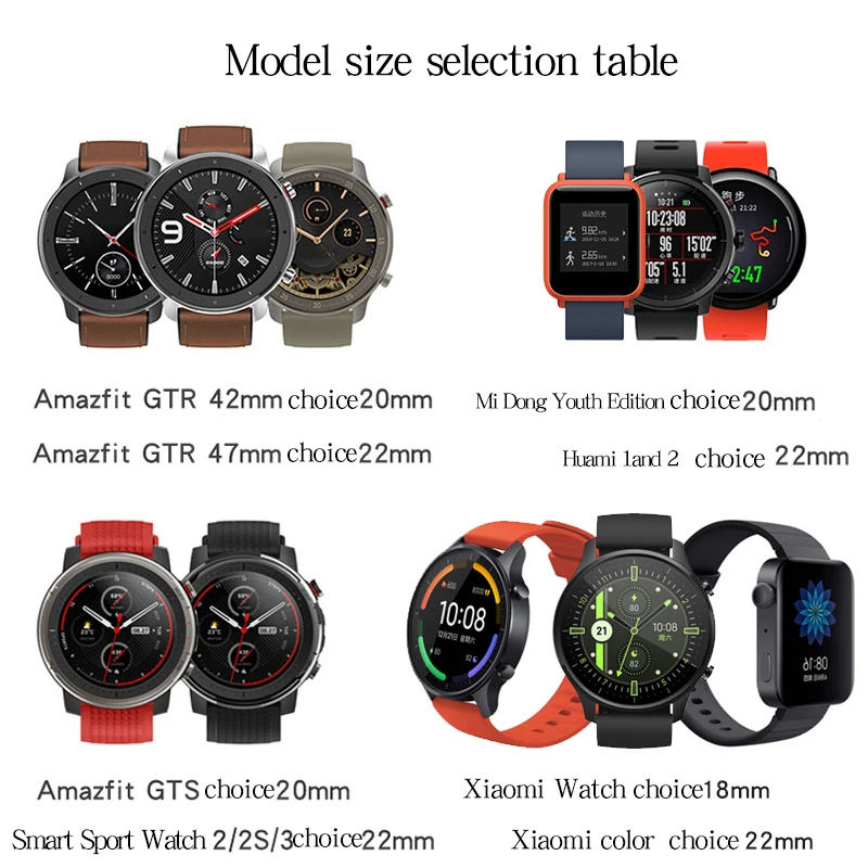 Ремешок из нержавеющей стали для Amazfit GTS GTR 2/2e металлический черный серебристый