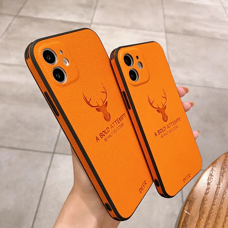 Кожаный чехол для iPhone 14 13 11 Pro Max 12 Pro Max X XS XR 7 8 Plus SE 2022 Роскошный силиконовый ударопрочный чехол