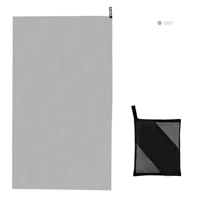 Портативное двухстороннее флисовое быстросохнущее спортивное полотенце из