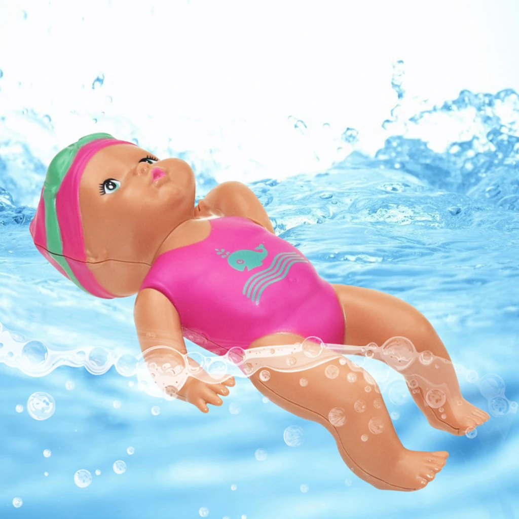 

5.9" Electric Swimming Doll Water Decorations Play Doll Bathtub Shower Toys