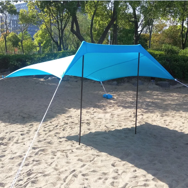 Переносной навес для парков на открытом воздухе UPF50 + УФ большой семейный пляжный