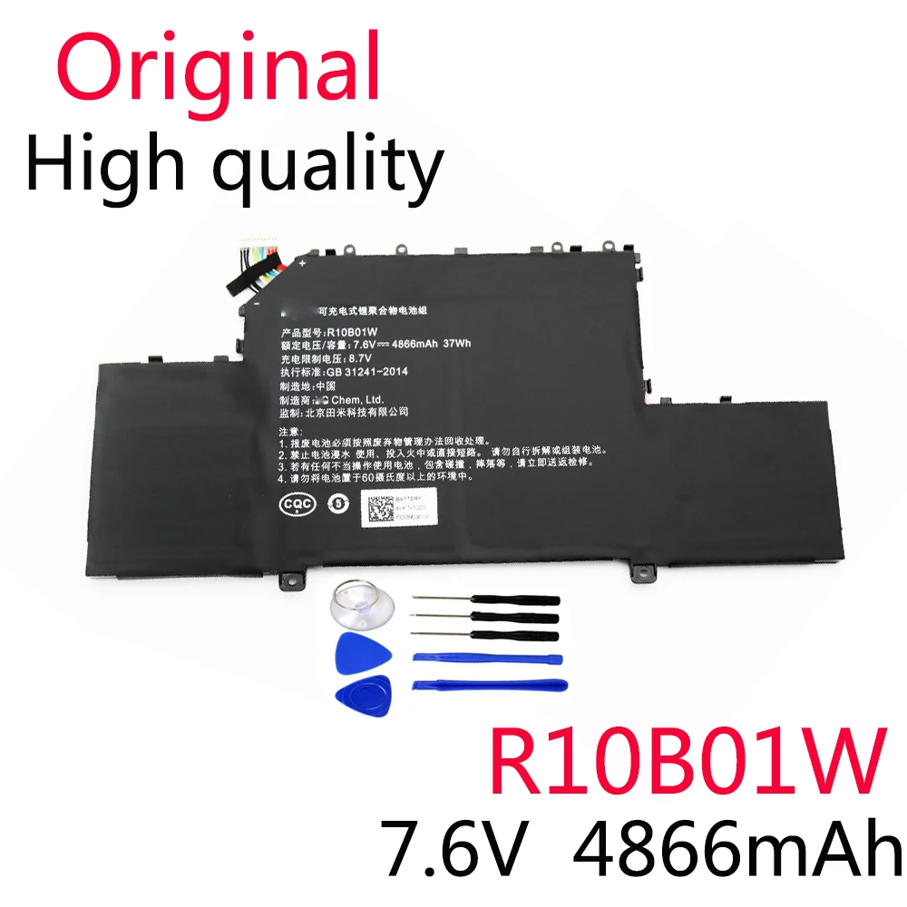 

Original Battery For Xiaomi Mi Air 12.5-inch Laptop 161201-01 161201-AA R10B01W 7.6V 4866mAh/37WH