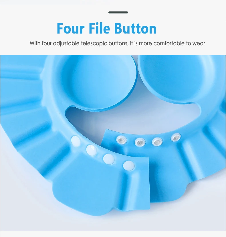 Adjustable Shampoo Cap Durable Baby Bath Visor Hat Baby Shower Protect Eye Water-proof Splashguard Hair Wash Shield for Infant