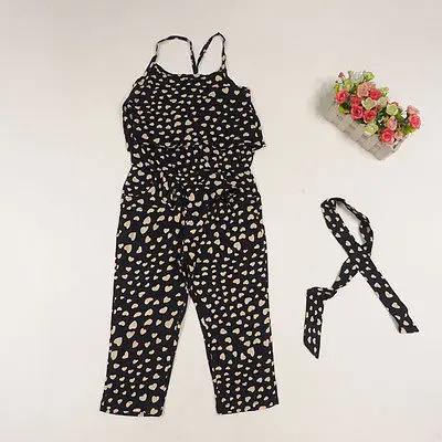 Новинка повседневная одежда для девочек детский цельнокроеный комбинезон