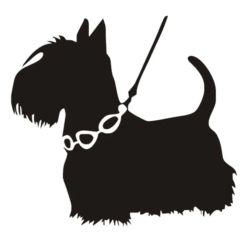 

Schnauzer Dog Cute Animal Decals High Quality Car Decoration Personality Pvc Waterproof Decals Black/white, 19cm*20cm