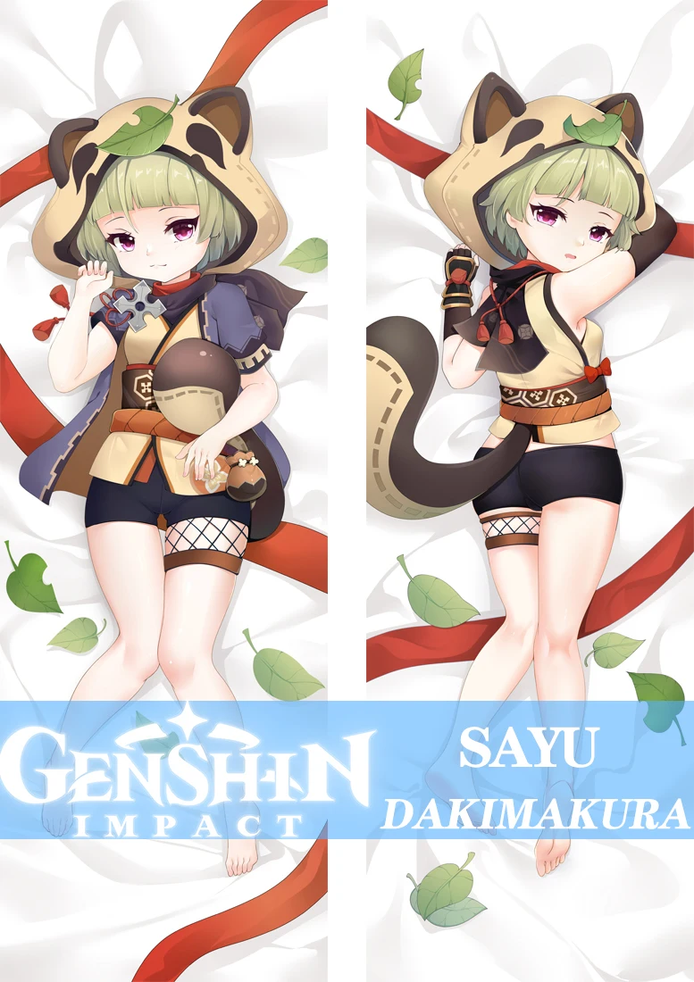 

Genshin Impact SAYU Dakimakura Cover Cartoon Anime Hugging Body Pillowcase 50X160cm Bedding Pillow Cute Otaku Pillow Cover