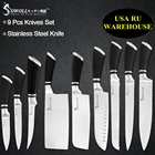 Набор кухонных ножей Xyj из нержавеющей стали, острое лезвие, ABS + TPR ручка, нож для измельчения, нарезки мяса, рыбы, филетирования, аксессуары для готовки