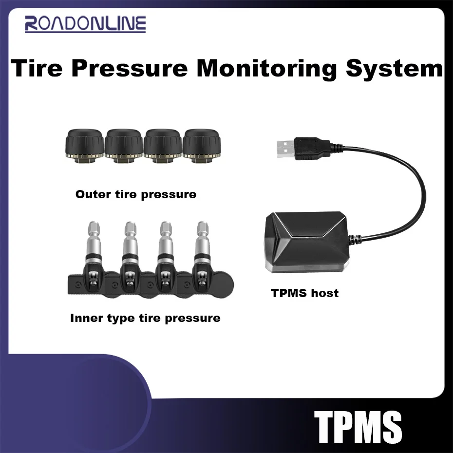 Система мониторинга шин Smart Car TPMS цифровой TMPS экран дисплей USB автомобильная