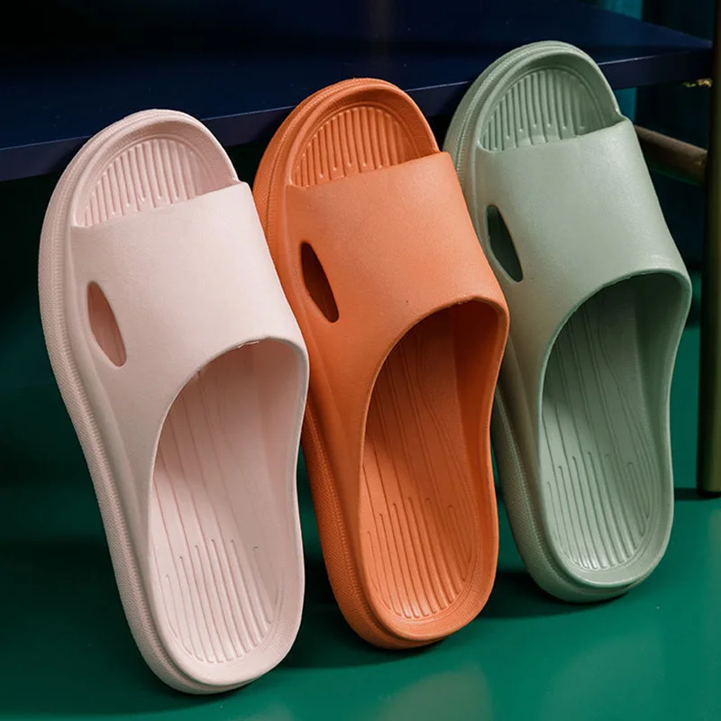 

Slipper rubber sole men shower slippers Women Indoor 2021 Cool Soft Bottom slide bone Light Beach Shoes bone slides men