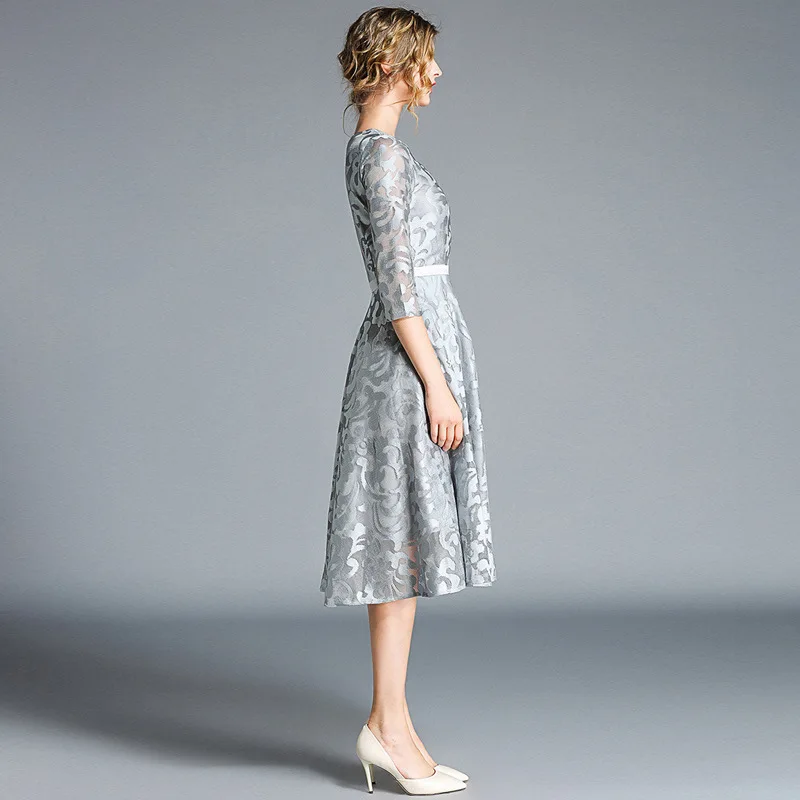 

2021 GDIO turtle neck women african lace dresses for women in clothing